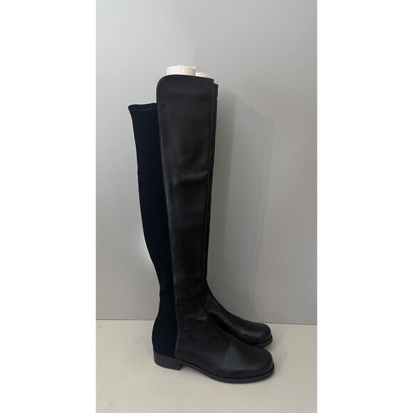 NWOT $850  Stuart Weitzman 5050 Black OTK Boots Size 5.5 - Picture 5 of 8